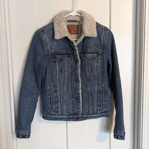 Levi's Original Sherpa Trucker Women's Jean Jacket sz XS